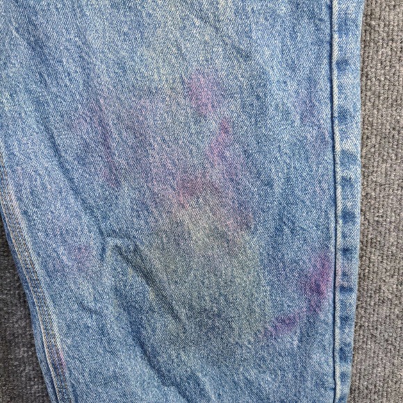 Carhartt Men's Jeans Solid Blue 36x30 Stone Wash Denim 5-Pocket - Picture 4 of 12